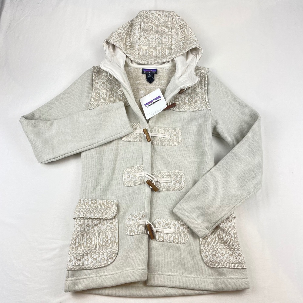 Patagonia Better Sweater Icelandic Coat Khaki Isle of Skye Toggle 25081 Womens M - Picture 4 of 10